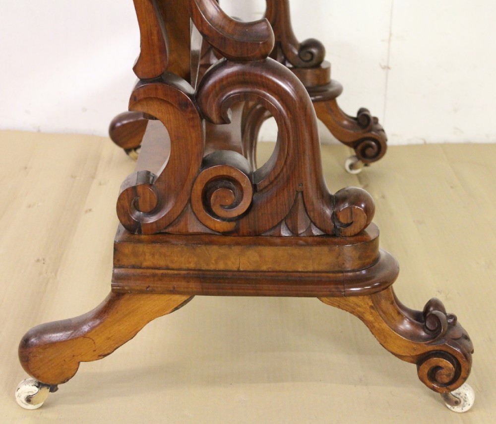 Victorian Burr Walnut Cheval Mirror View X