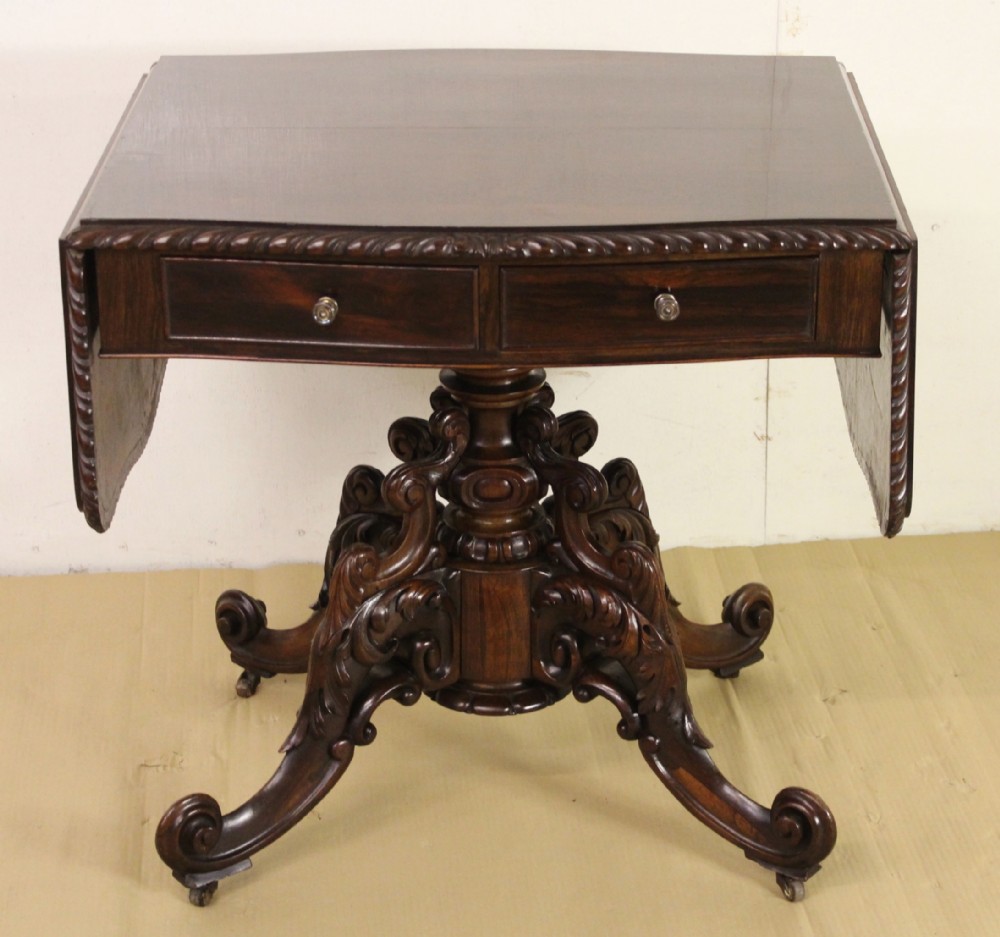 Superb Rosewood Sofa Table
