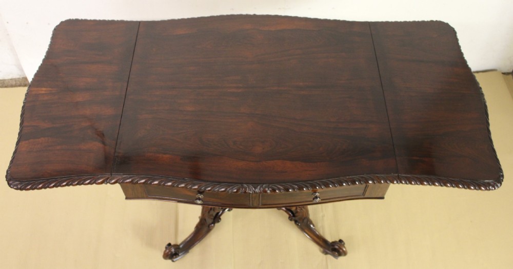 Superb Rosewood Sofa Table View V