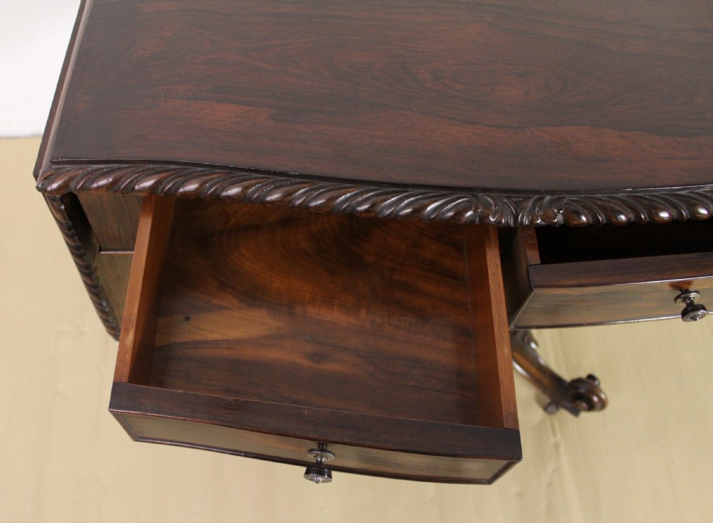 Superb Rosewood Sofa Table View XI
