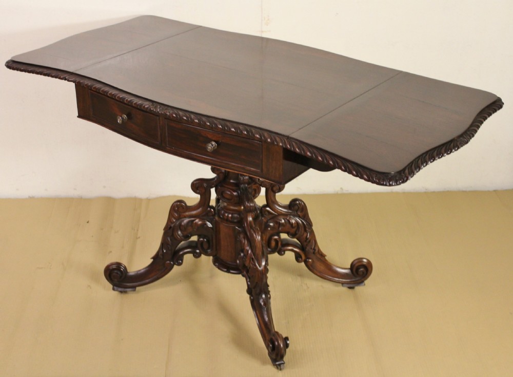 Superb Rosewood Sofa Table View XV