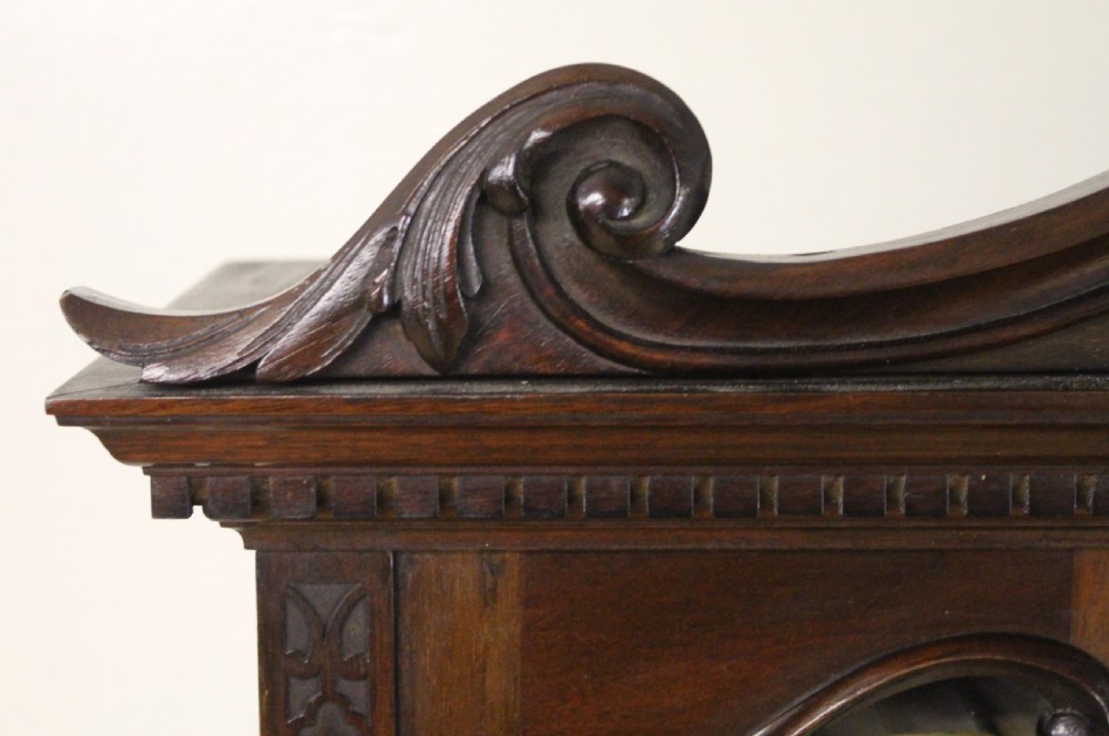 Victorian Carved Mahogany Parlour Cabinet View IX