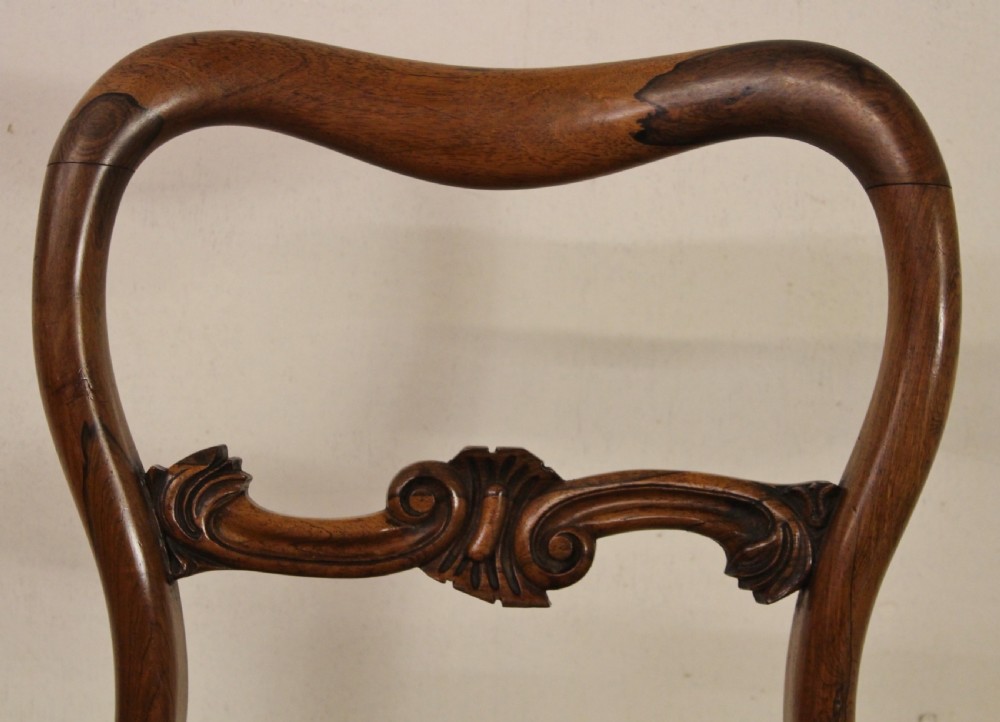 Set of 6 Victorian Rosewood Chairs View III