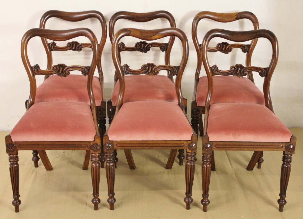 Set of 6 Victorian Rosewood Chairs View VI