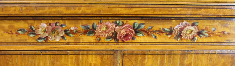 Painted Satinwood Display Cabinet View XII