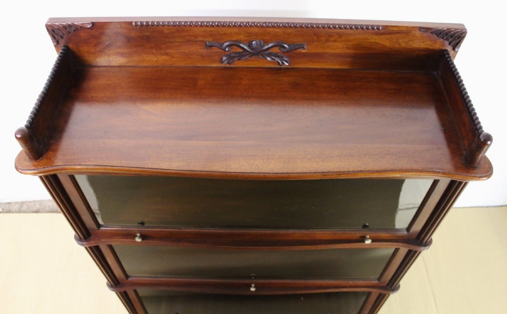 Mahogany Globe Wernicke Bookcase View XV