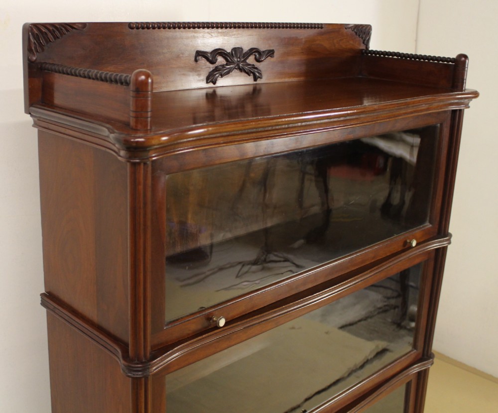 Mahogany Globe Wernicke Bookcase View XVI