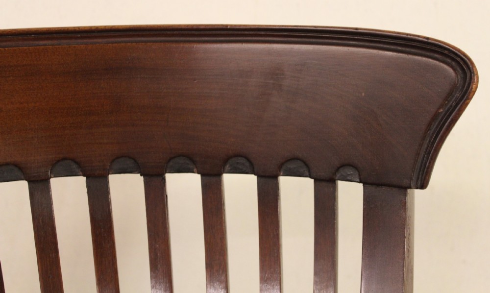 Victorian Mahogany Desk Chair View XI