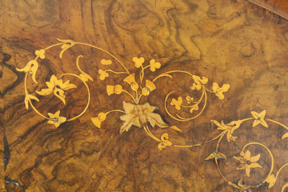 Victorian Inlaid Burr Walnut Loo Table View II