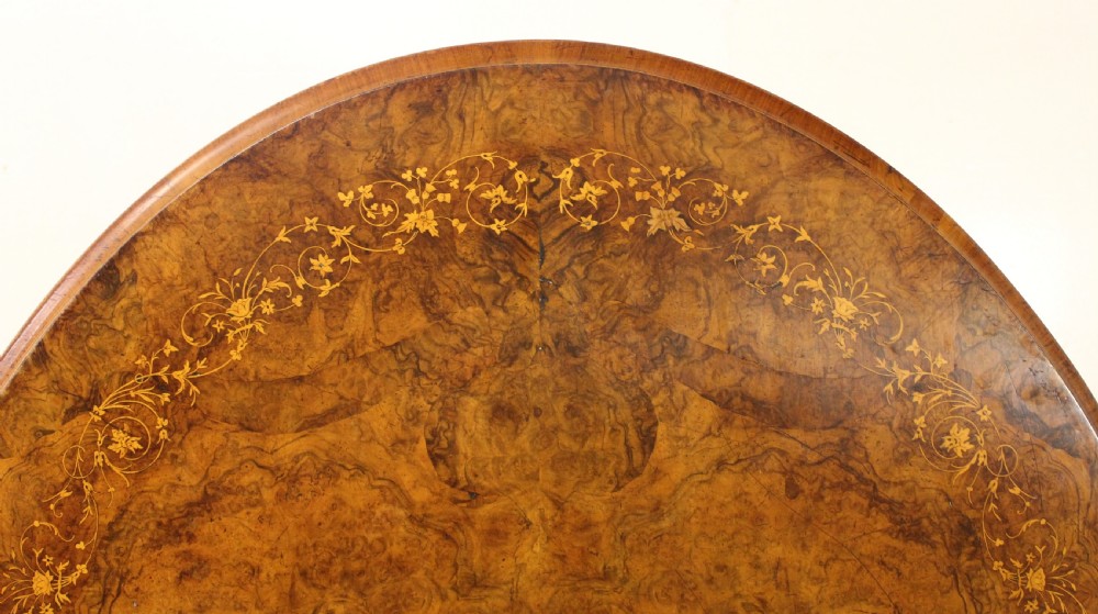 Victorian Inlaid Burr Walnut Loo Table View IV