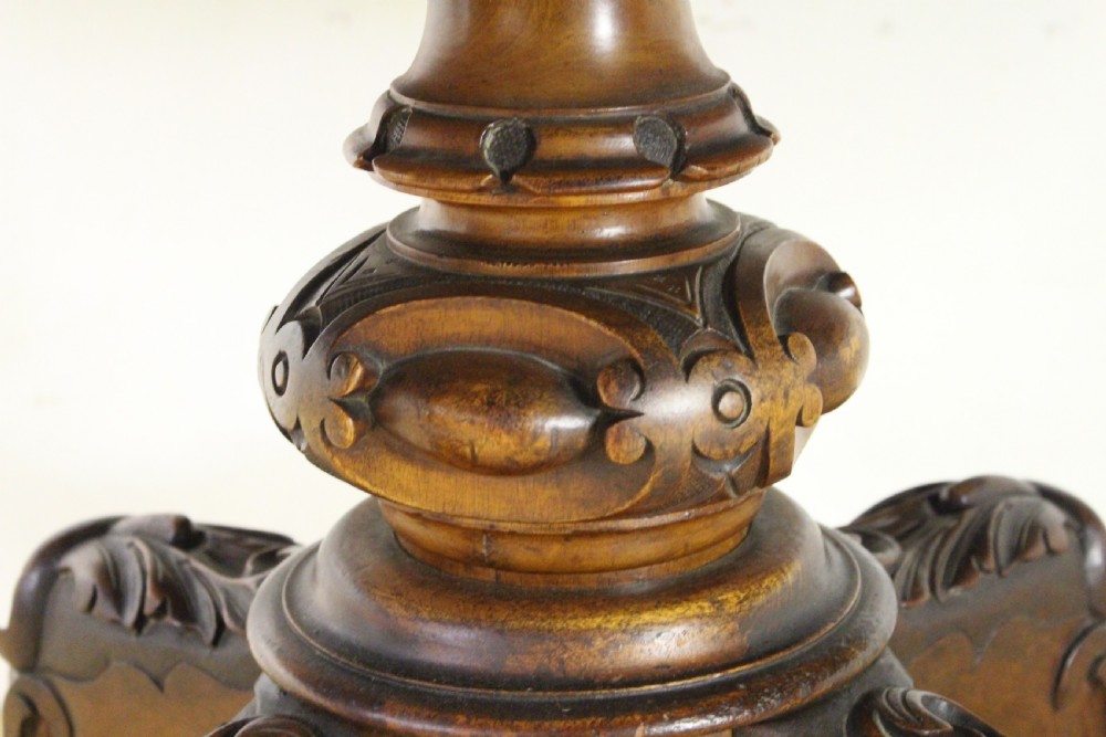 Victorian Inlaid Burr Walnut Loo Table View XIV