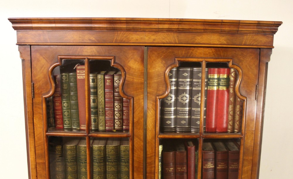 Burr Walnut Library Bookcase View IX