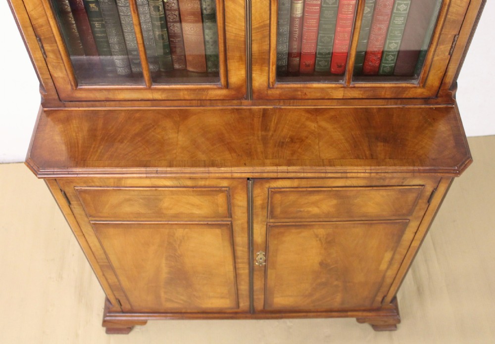 Burr Walnut Library Bookcase View XI