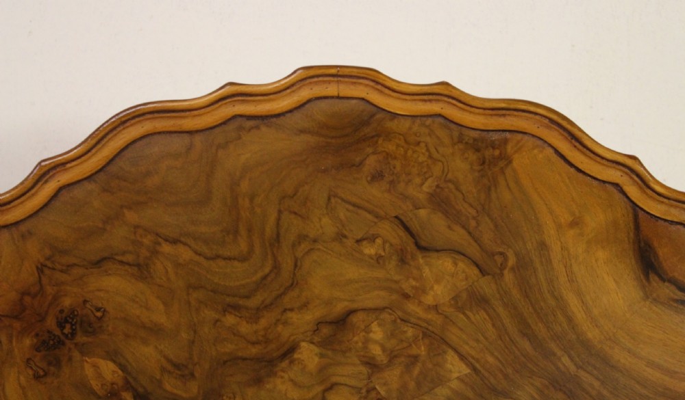 Round Burr Walnut Coffee Table View VI