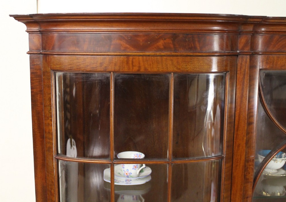 Large Chippendale Style Mahogany Display Cabinet View XI