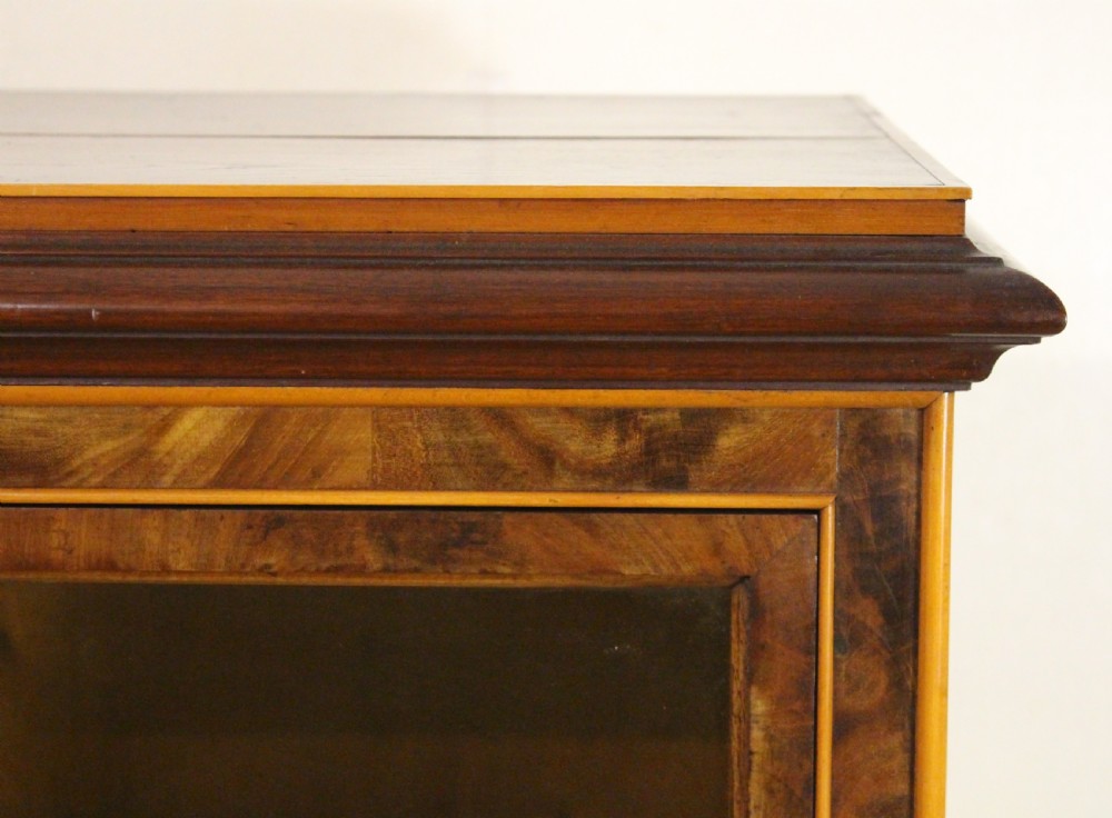 Inlaid Mahogany Slender Bookcase View VI
