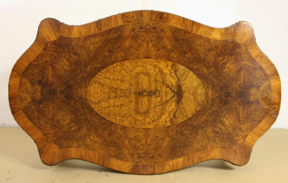 Victorian Inlaid Burr Walnut Centre Table View V