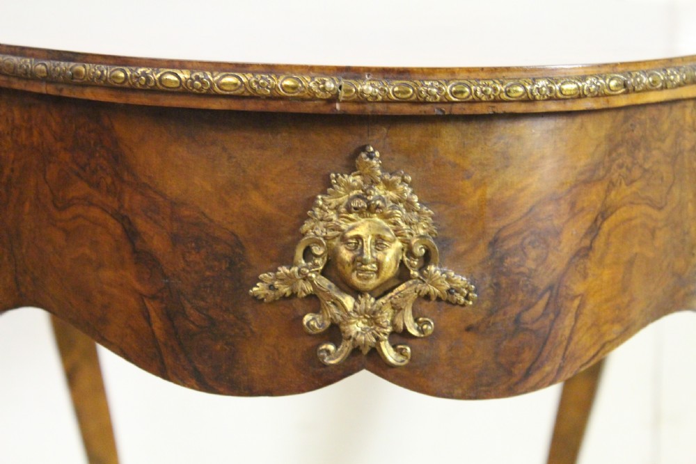 Victorian Inlaid Burr Walnut Centre Table View XII