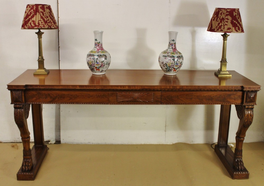 Imposing William IV Mahogany Serving Table View II