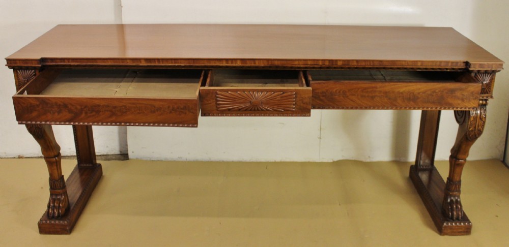 Imposing William IV Mahogany Serving Table View IX