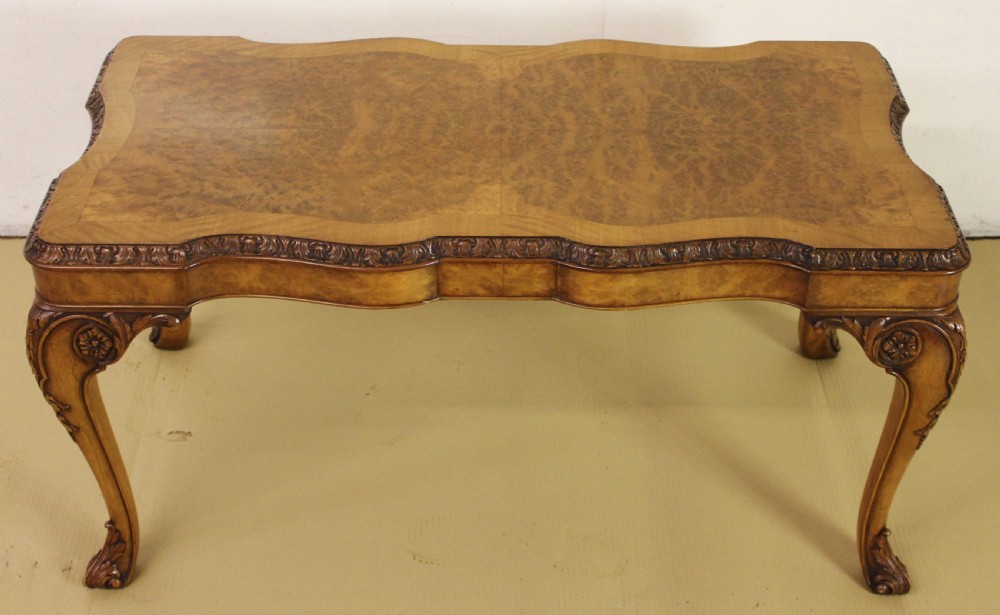 Superior Burr Walnut Coffee Table