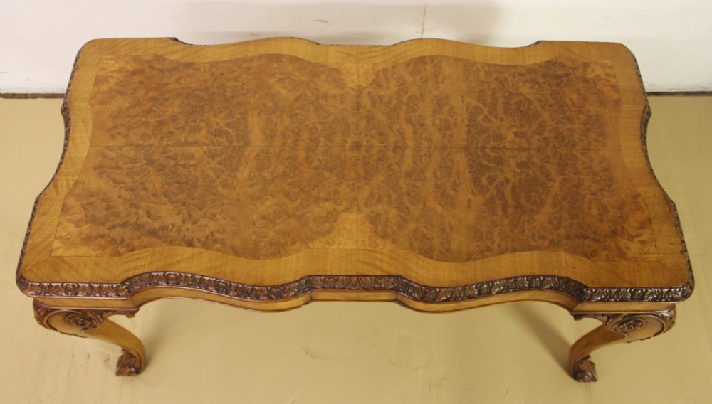 Superior Burr Walnut Coffee Table View II