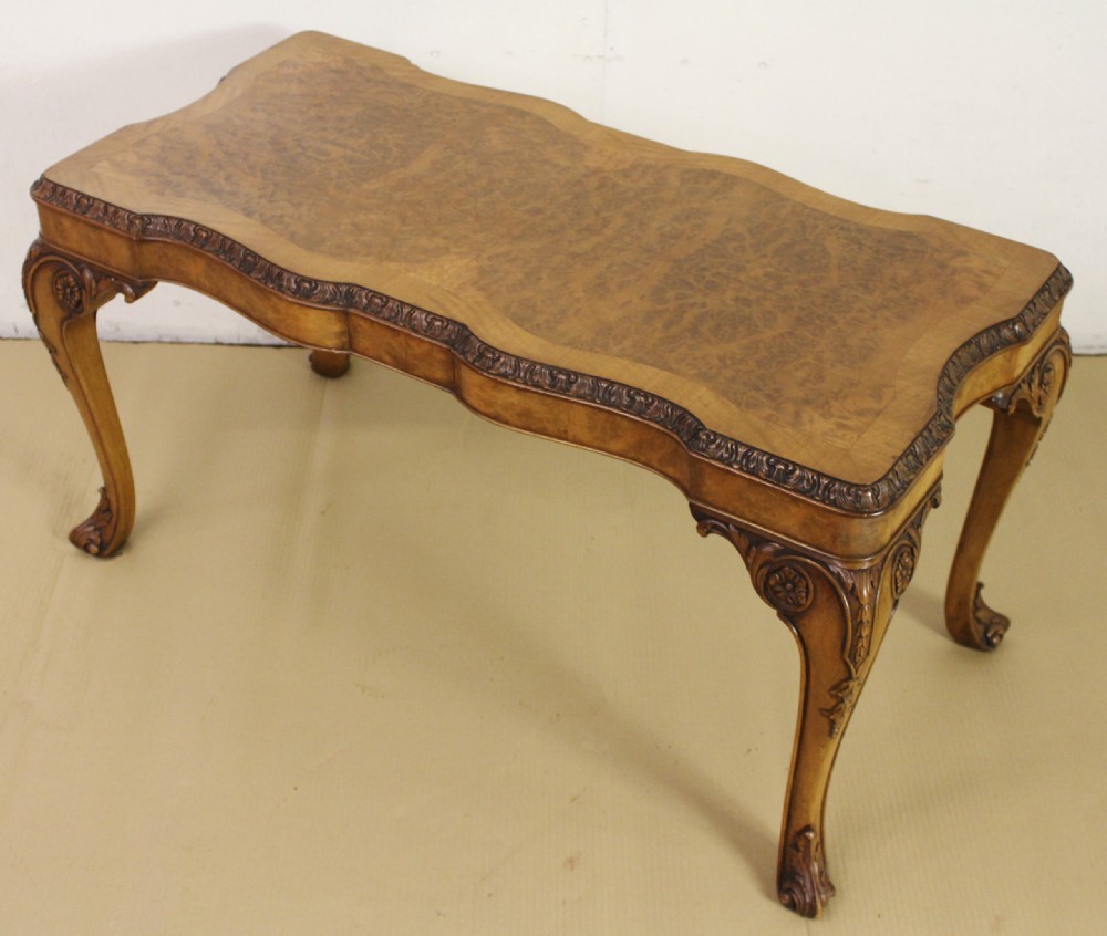 Superior Burr Walnut Coffee Table View V