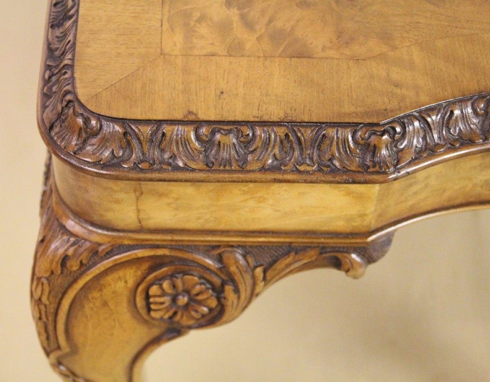 Superior Burr Walnut Coffee Table View XI