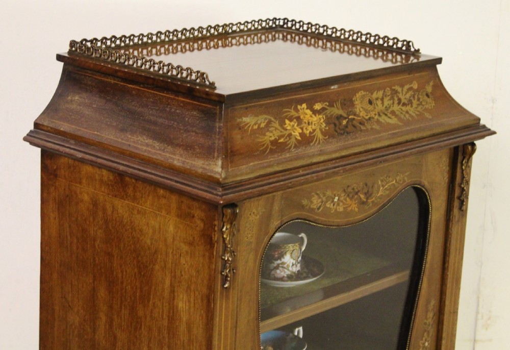Inlaid Mahogany Vitrine View V