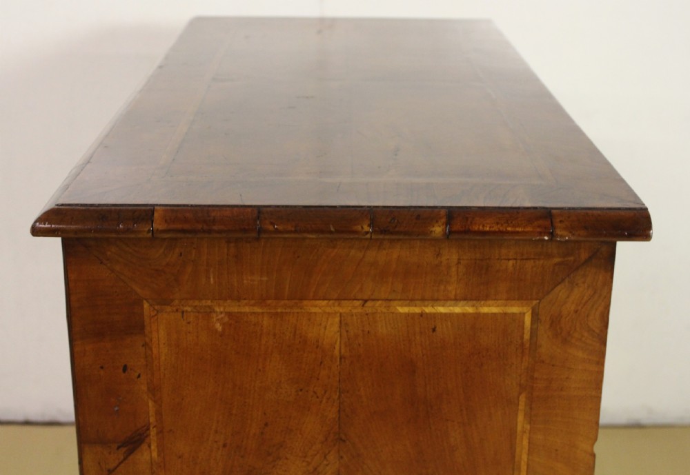 George II Style Burr Walnut Kneehole Desk View XV