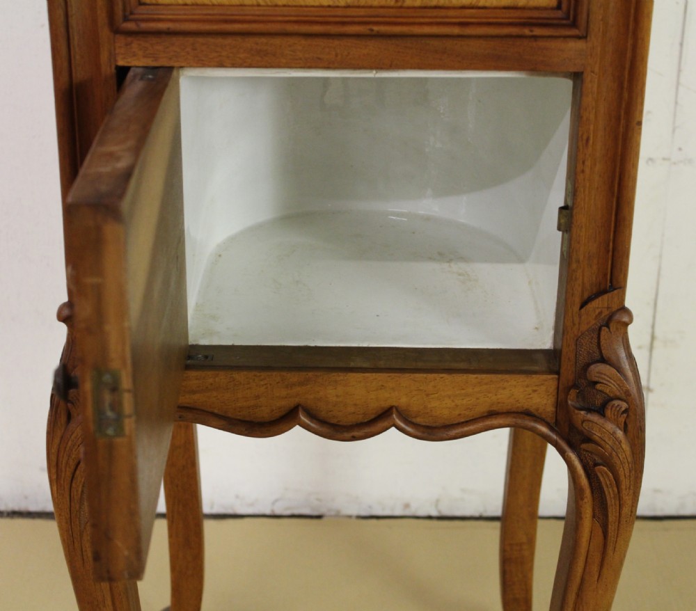Pair of French Walnut Bedside Cupboards View XI