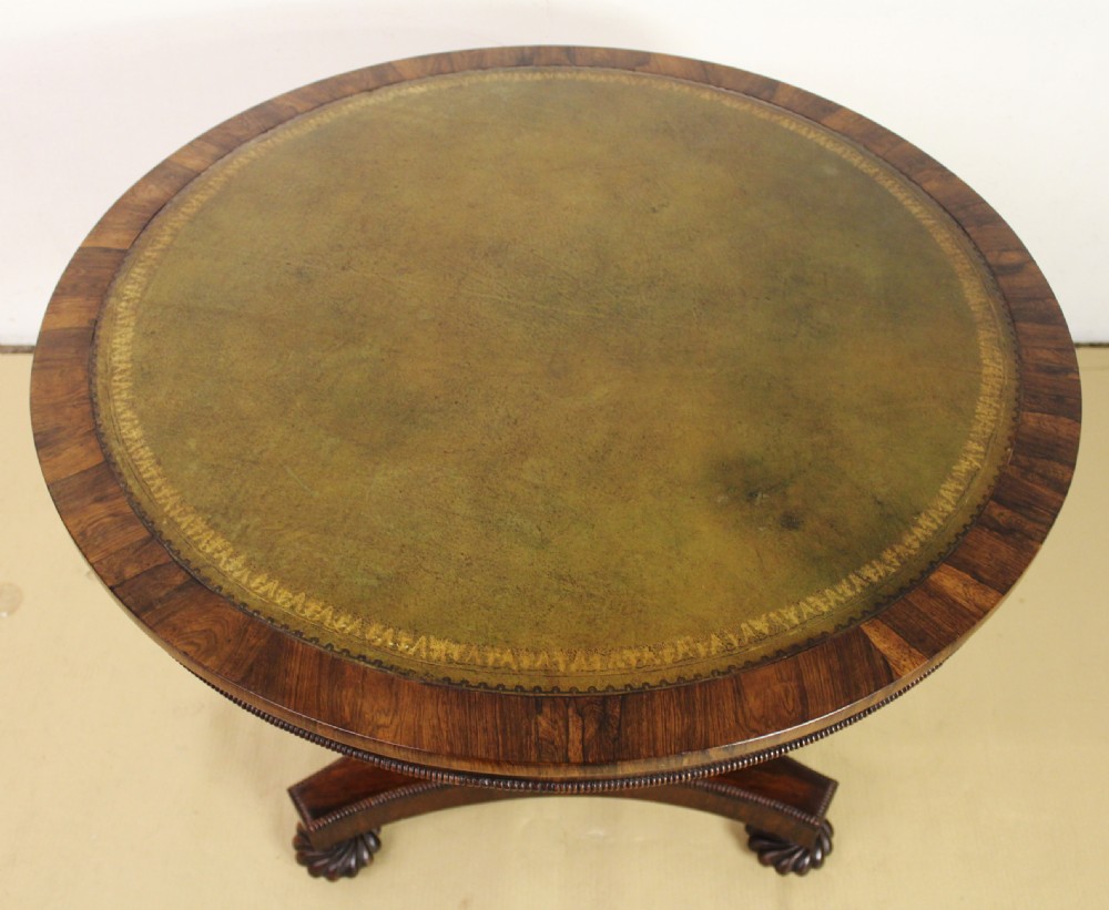 William IV Rosewood Center Table View VI