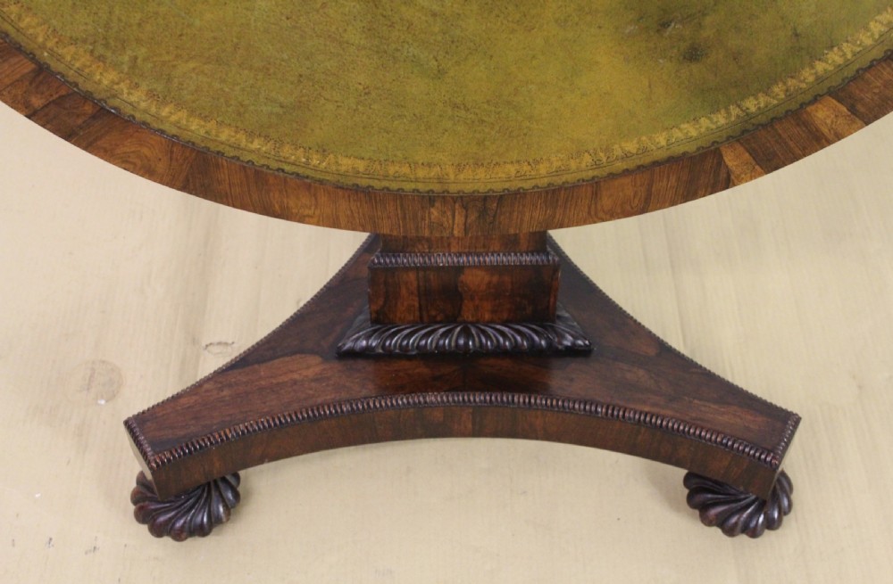 William IV Rosewood Center Table View XIV