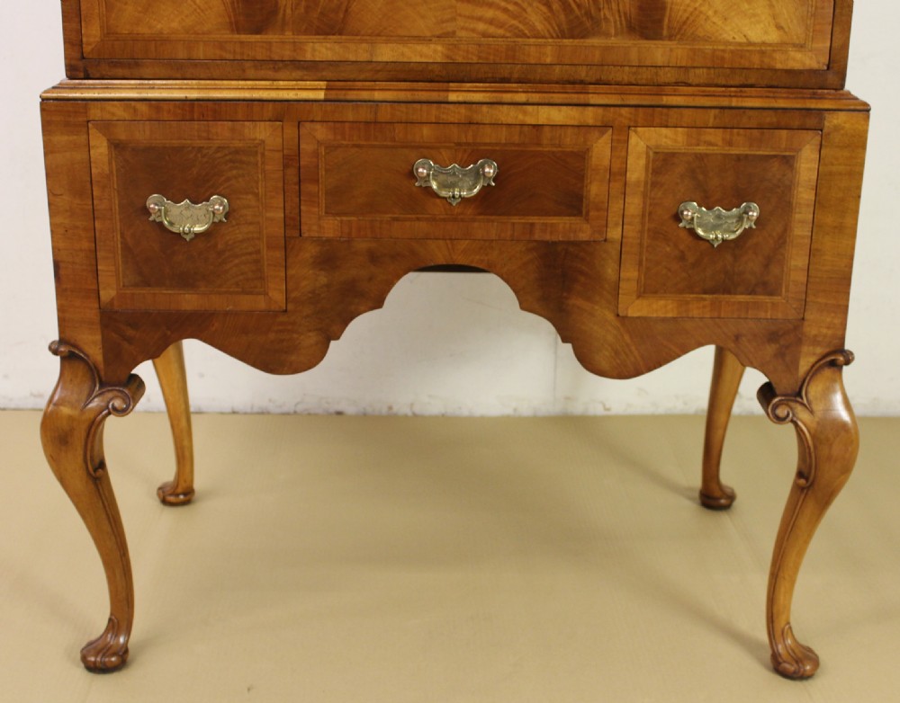 Burr Walnut Chest on Stand or Tallboy View IX