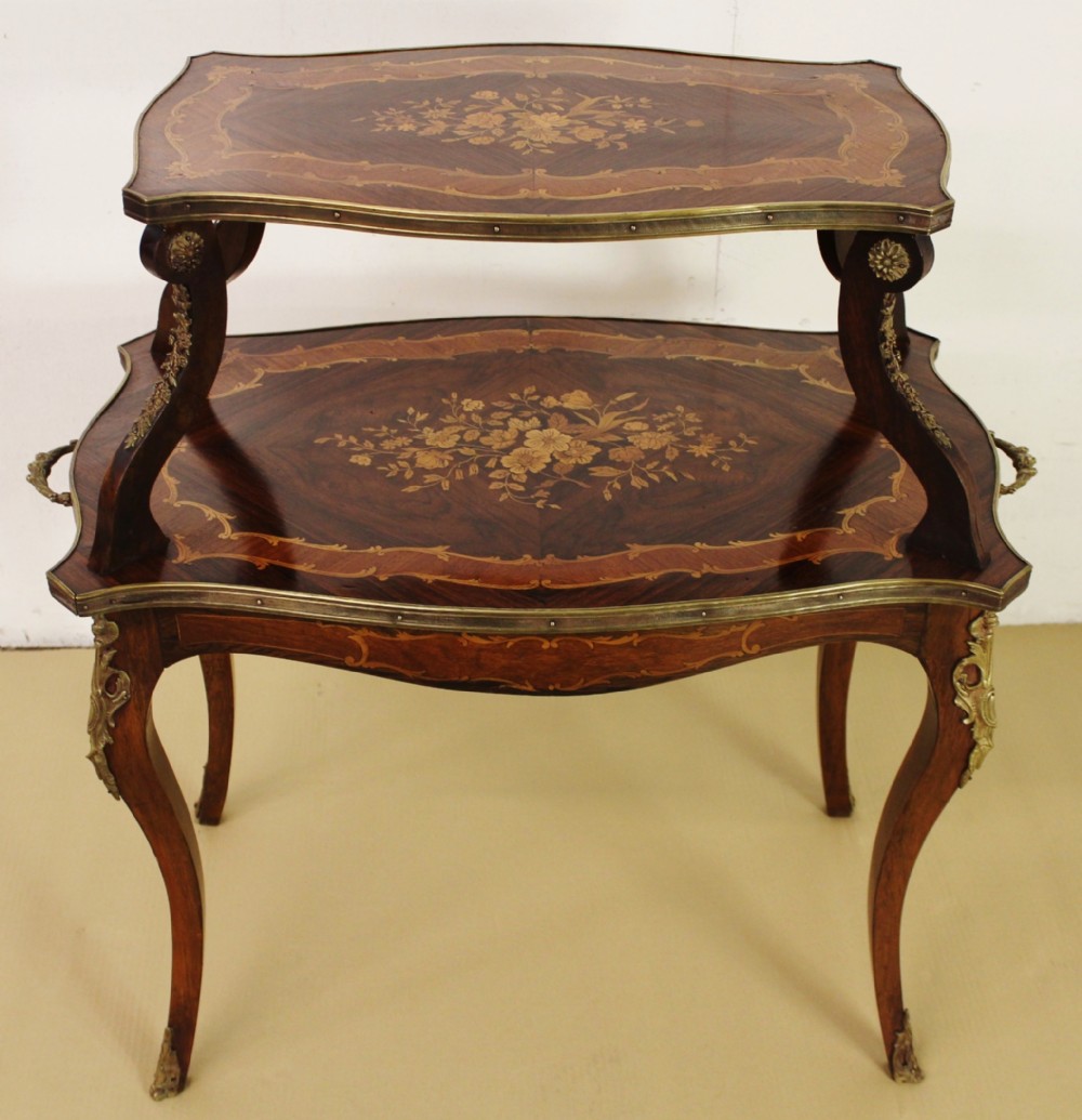 Rosewood Marquetry Etagere 