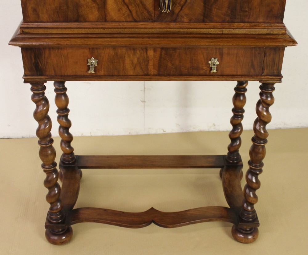 Burr Walnut Cupboard on Stand View VI