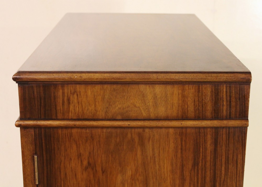 Burr Walnut Cupboard on Stand View XI