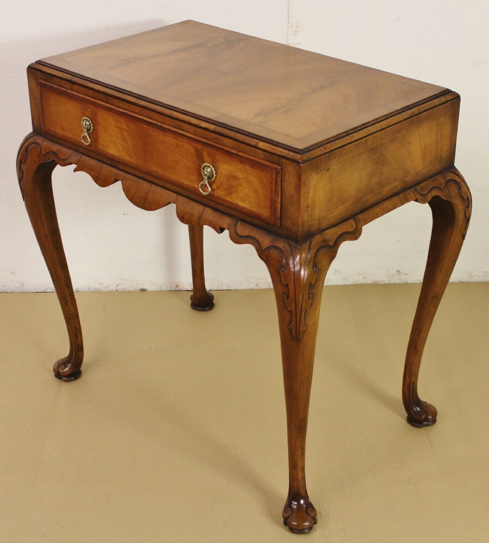 Burr Walnut Lamp Table