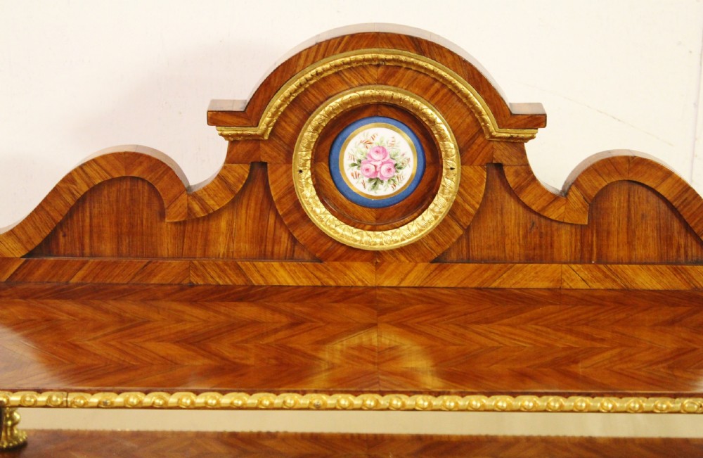 Tulip Wood and Ormolu Mounted Wall Shelves View VI