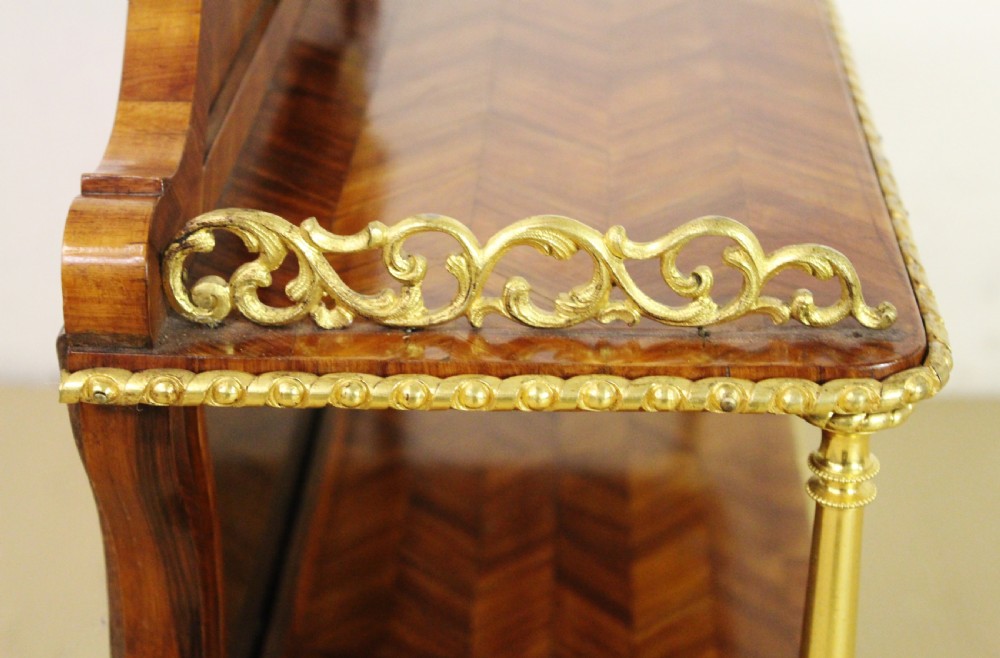 Tulip Wood and Ormolu Mounted Wall Shelves View XIII