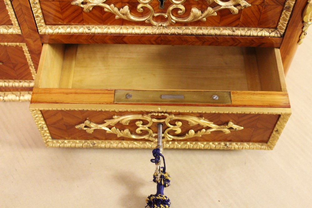Tulip Wood and Ormolu Mounted Wall Shelves View XV