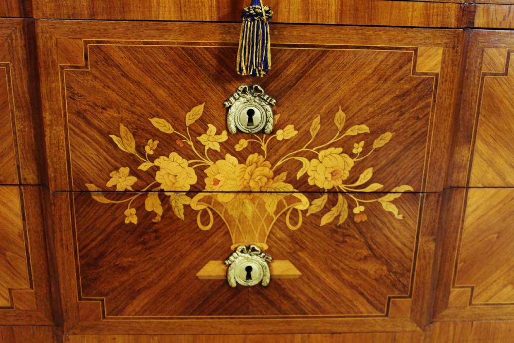 French Louis XVI Style Marble Topped Commode View II
