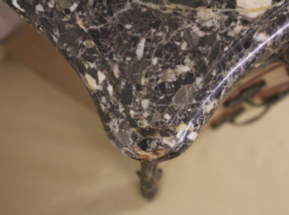 French Kingwood Bombe Marble Topped Commode View XVI