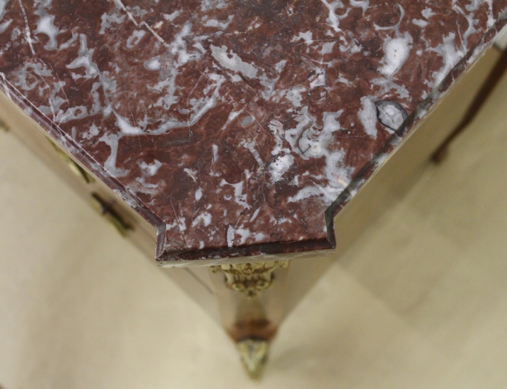 French Marble Topped Louis XVI Style Commode View XIV