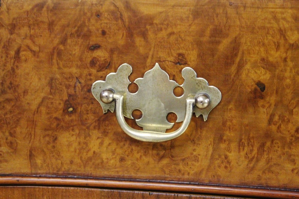 Serpentine Fronted Burr Walnut Chest of Drawers View VIII