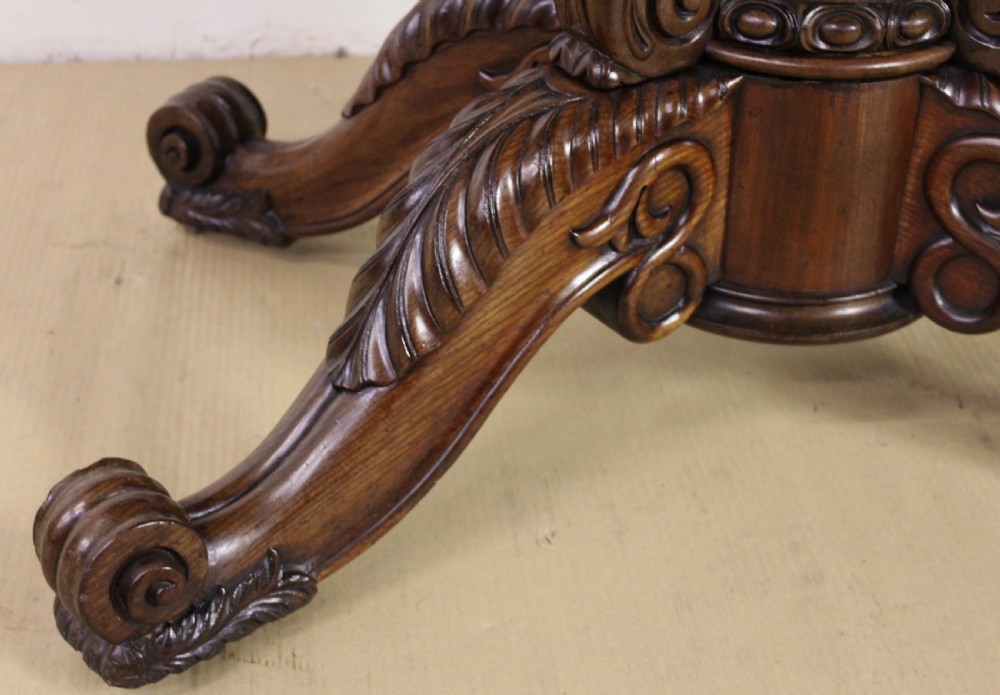 Oval Mahogany Center Table View IX