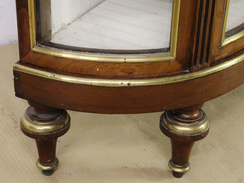 Mahogany and Brass Inlaid French Vitrine View IV