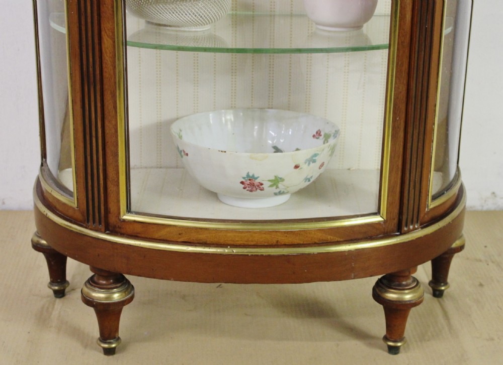 Mahogany and Brass Inlaid French Vitrine View VII