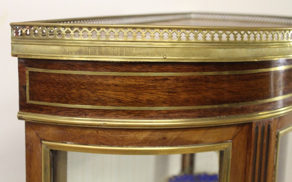 Mahogany and Brass Inlaid French Vitrine View XI