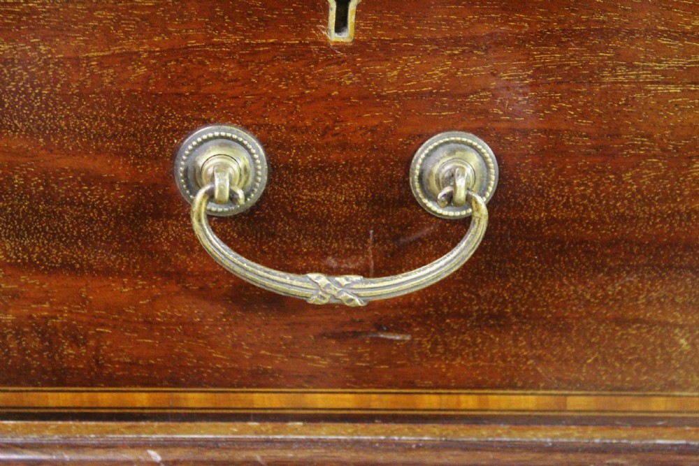 Inlaid Mahogany Cylinder Bureau by Jas Shoolbred View IX